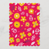 Watercolor Floral Baby Shower Invitation 招待状 (裏面)