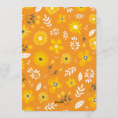 Watercolor Floral Baby Shower Invitation 招待状 (裏面)