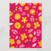 Watercolor Floral Baby Shower Invitation 招待状 (裏面)