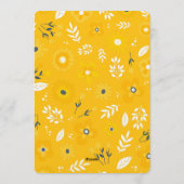 Watercolor Floral Baby Shower Invitation 招待状 (裏面)