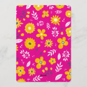 Watercolor Floral Baby Shower Invitation 招待状 (裏面)