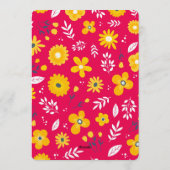 Watercolor Floral Baby Shower Invitation 招待状 (裏面)