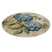 Watercolor Floral Blue Hydrangea カッティングボード (角)