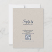 Watercolor+Floral+Botanical+Arch+Wedding+Reply+By 出欠カード (裏面)