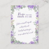 Watercolor Floral Bridal Shower Enclosure Car エンクロージャーカード (正面)