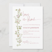 Watercolor Floral Bridal Shower Invitation 招待状 (正面)