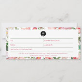 Watercolor Floral Business Logo Gift Certificate (正面)