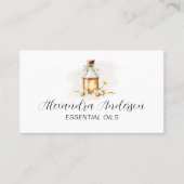 Watercolor Floral Chamomile Essential Oils 名刺 (正面)