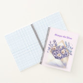 Watercolor Floral Envelope – Cute ノートブック (内部)