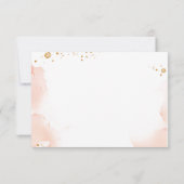 Watercolor floral first communion thank you card 招待状 (裏面)