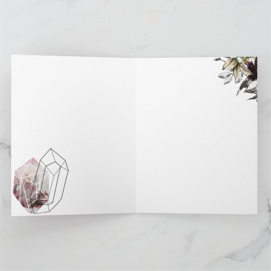 watercolor floral frame カード (内部)