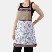 Watercolor Floral Garden Personalized エプロン (インサイチュ)