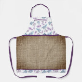 Watercolor Floral Garden Personalized エプロン (正面)