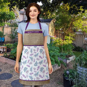 Watercolor Floral Garden Personalized エプロン