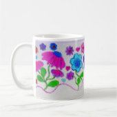 Watercolor Floral Gift Mug コーヒーマグカップ (左)