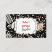 Watercolor Floral Lash Artist 名刺 (正面)