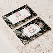 Watercolor Floral Lash Artist 名刺