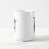 Watercolor Floral Love Never Fails Scripture コーヒーマグカップ (中央)