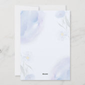 Watercolor Floral Mindful Affirmation Art シーズンカード (裏面)