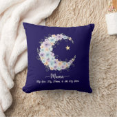 Watercolor Floral Moon Mama クッション (ブランケット)