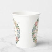 Watercolor Floral Mother's Day Tea Party  紙コップ (右)