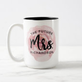 Watercolor Floral Mug未来の夫人 ツートーンマグカップ (左)