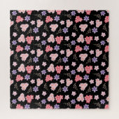 Watercolor Floral Pattern ジグソーパズル (横)