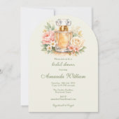 Watercolor Floral Perfume Bridal Shower Arch 招待状 (正面)