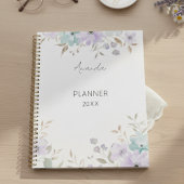 Watercolor Floral Planner  Flowers プランナー手帳