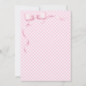  Watercolor Floral Ribbon Elizabeth's 1st Birthday 招待状 (裏面)