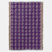 Watercolor Floral Seamless Pattern Soft Pastel  スローブランケット (正面縦)