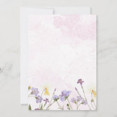 Watercolor Floral Spring  Mother’s Day Brunch 招待状 (裏面)