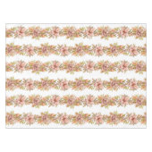  Watercolor Floral Stripe Pattern in Pink & Green テーブルクロス (正面(横))