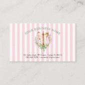 Watercolor Floral Utensils Cooking Bakery ロイヤリティカード (正面)