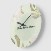 Watercolor Floral Wall Clock ラージ壁時計 (傾斜)