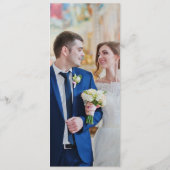 Watercolor Floral Wedding メニュー (裏面)