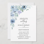 watercolor floral wedding Invitation  招待状 (正面)