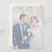 watercolor floral wedding Welcome Sign シーズンカード (裏面)