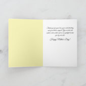 Watercolor Floral with Image Mother's Day Card カード (内部)