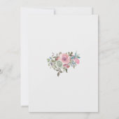 Watercolor Florals Wedding 招待状 (裏面)