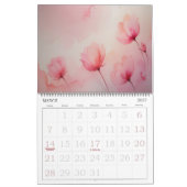 Watercolor Flower Abstract Calendar カレンダー (3月 2027)