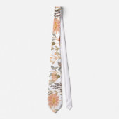 watercolor flower collage tie ネクタイ (正面)