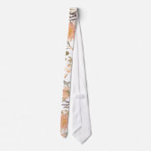 watercolor flower collage tie ネクタイ (裏面)