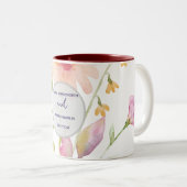 watercolor flower editable ツートーンマグカップ (正面右)