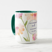 watercolor flower editable マグカップ (正面左)