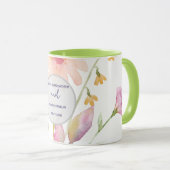 watercolor flower editable マグカップ (正面右)