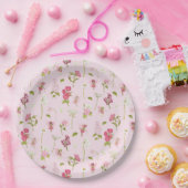 Watercolor Flower Fairy ペーパープレート (パーティー)