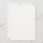 Watercolor Flower Minimalist Baptism Invitation 招待状 (裏面)