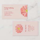 Watercolor Flower Pink 名刺 (正面/裏面)