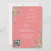 Watercolor Flower Pot Bridal Shower Garden Party